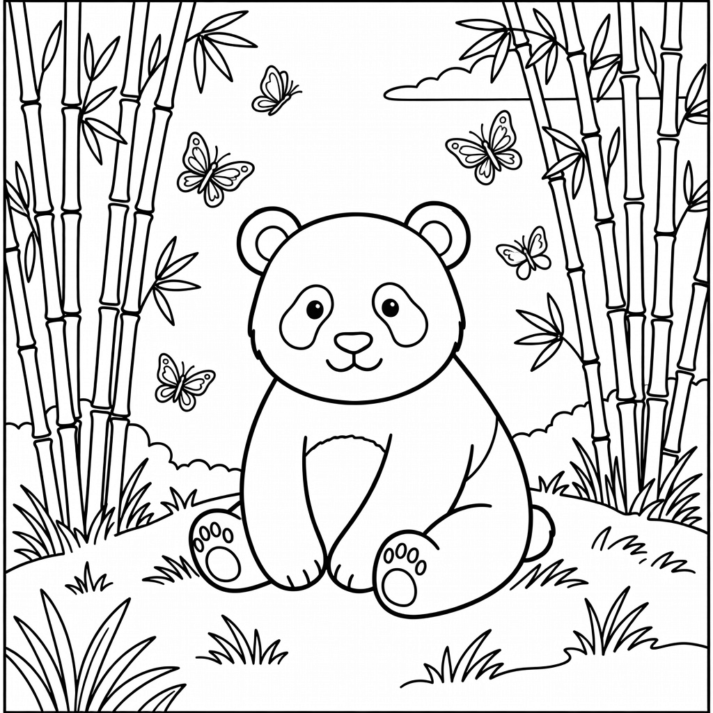 Panda Bear coloring page