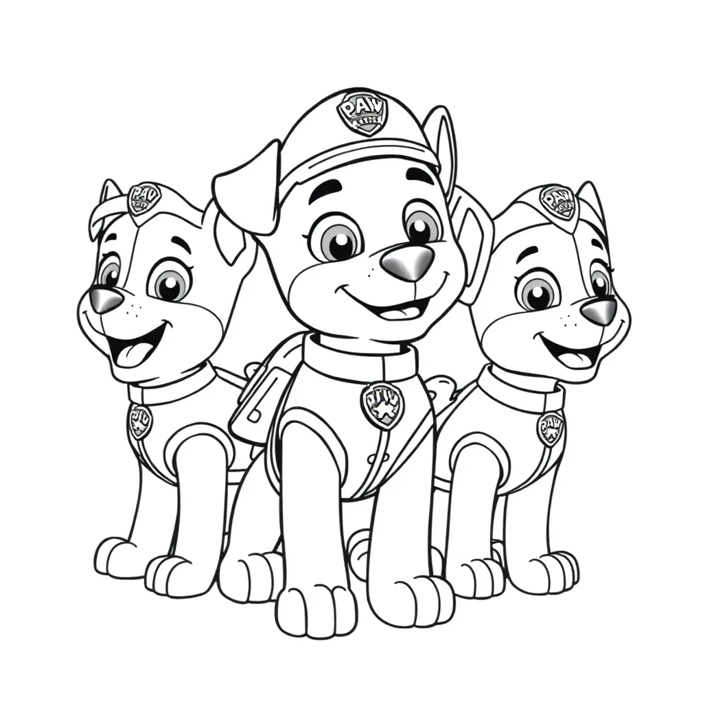 Paw Patrol coloring page