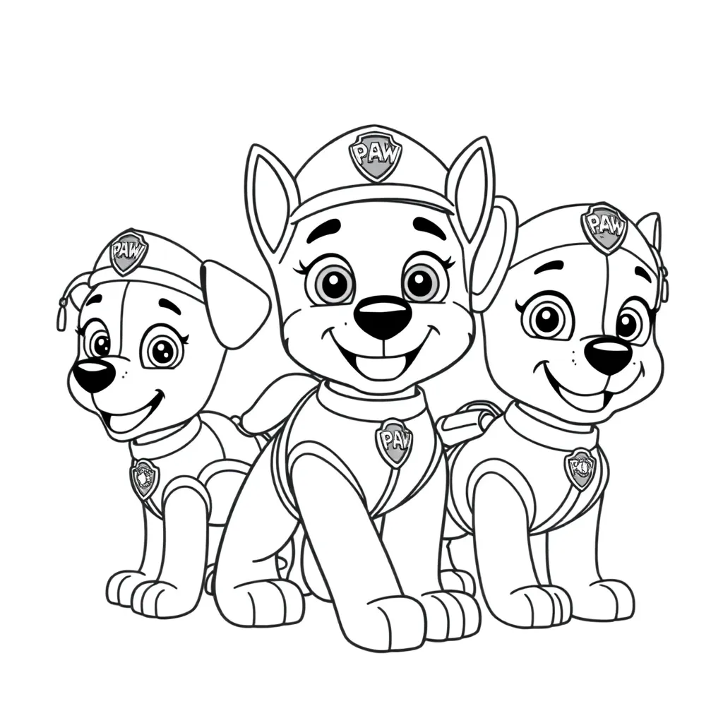 Paw Patrol coloring page