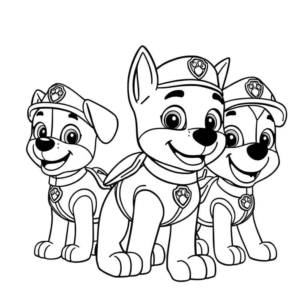 Paw Patrol coloring page