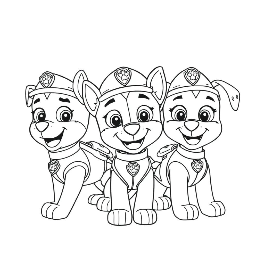 Paw Patrol coloring page