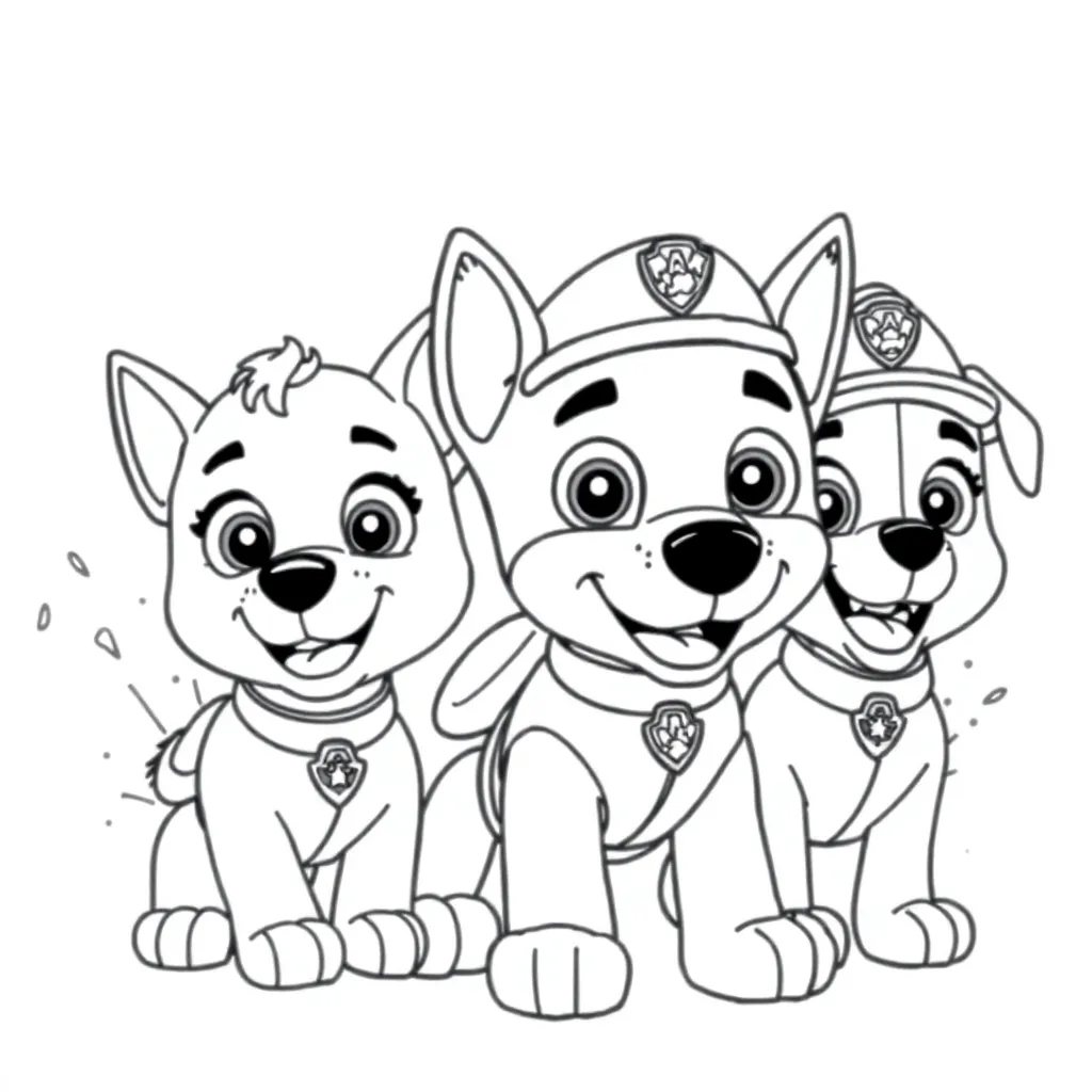 Paw Patrol coloring page