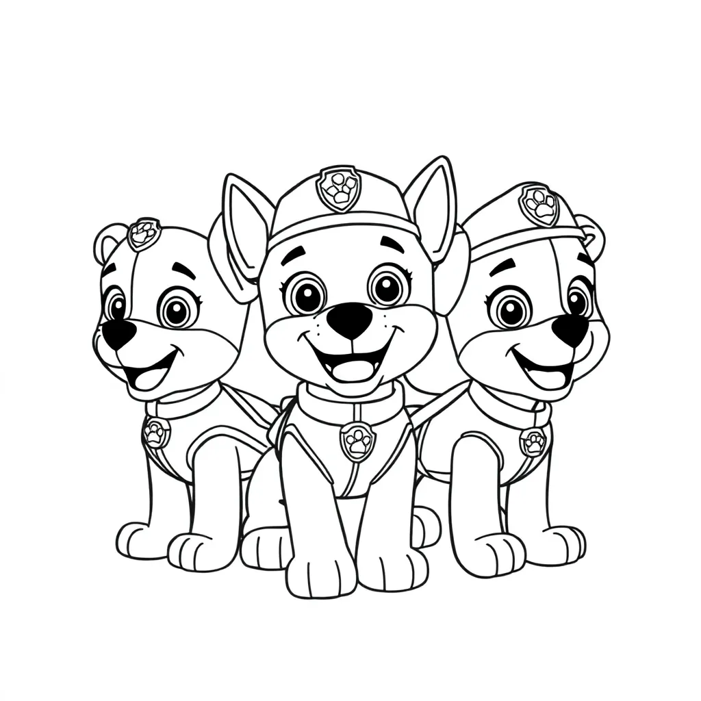 Paw Patrol coloring page