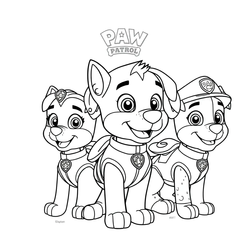 Paw Patrol coloring page