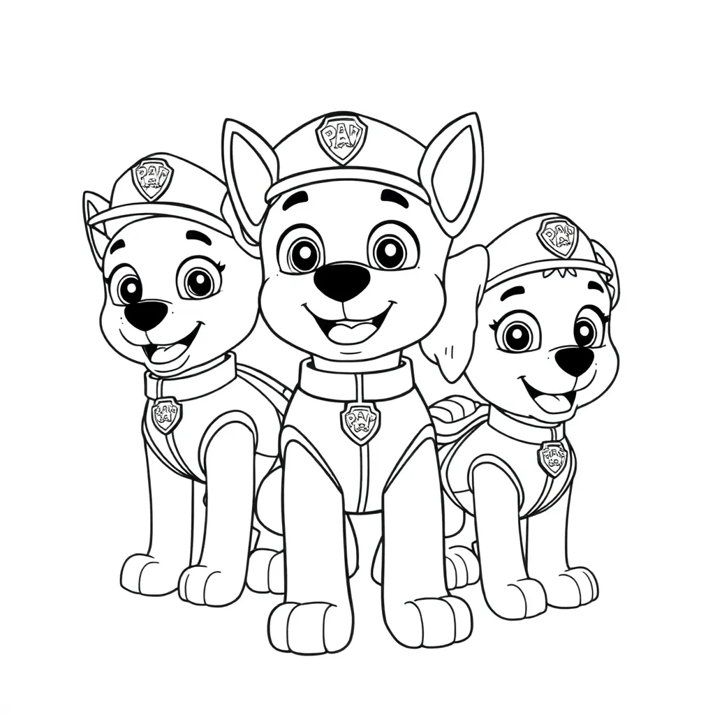 Paw Patrol coloring page