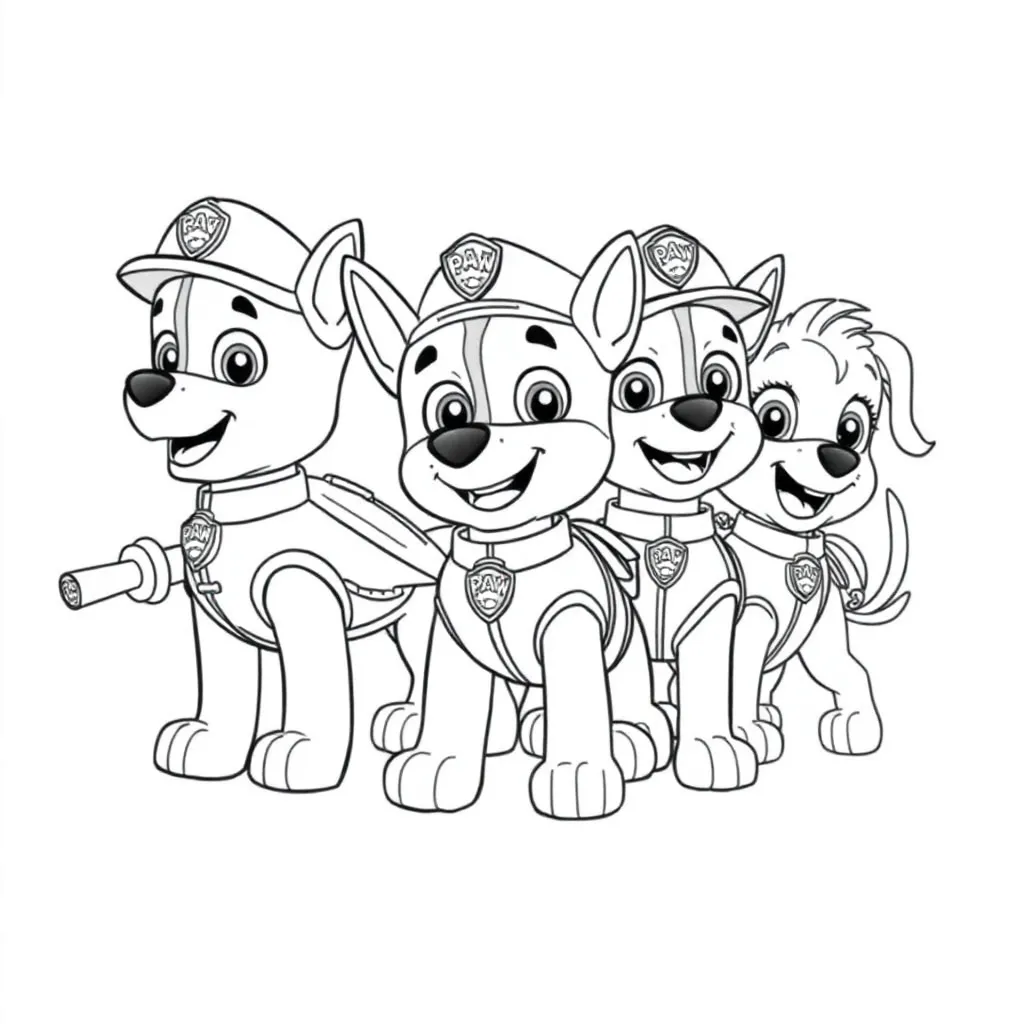 Paw Patrol coloring page