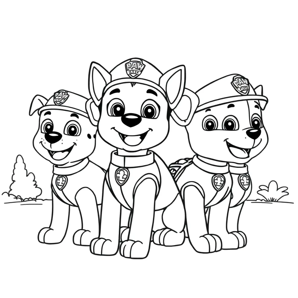 Paw Patrol coloring page