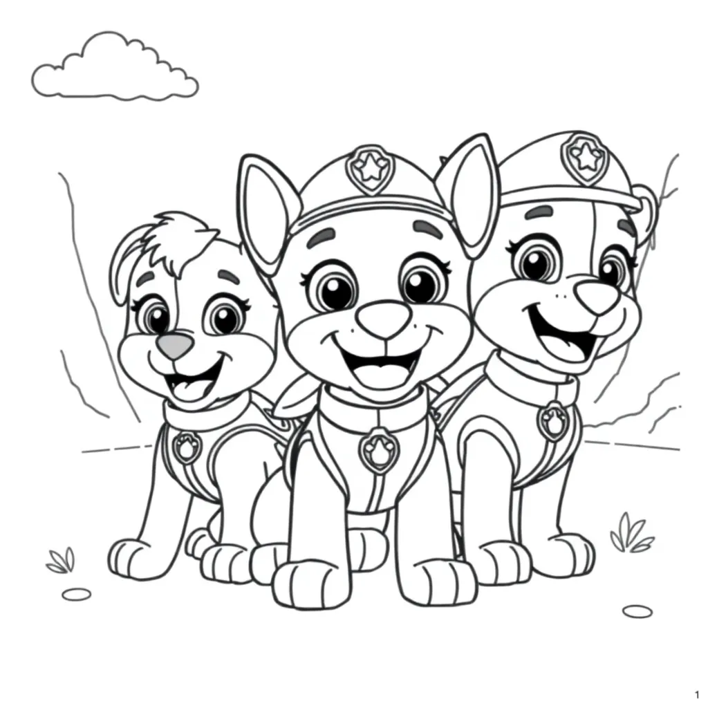 Paw Patrol coloring page