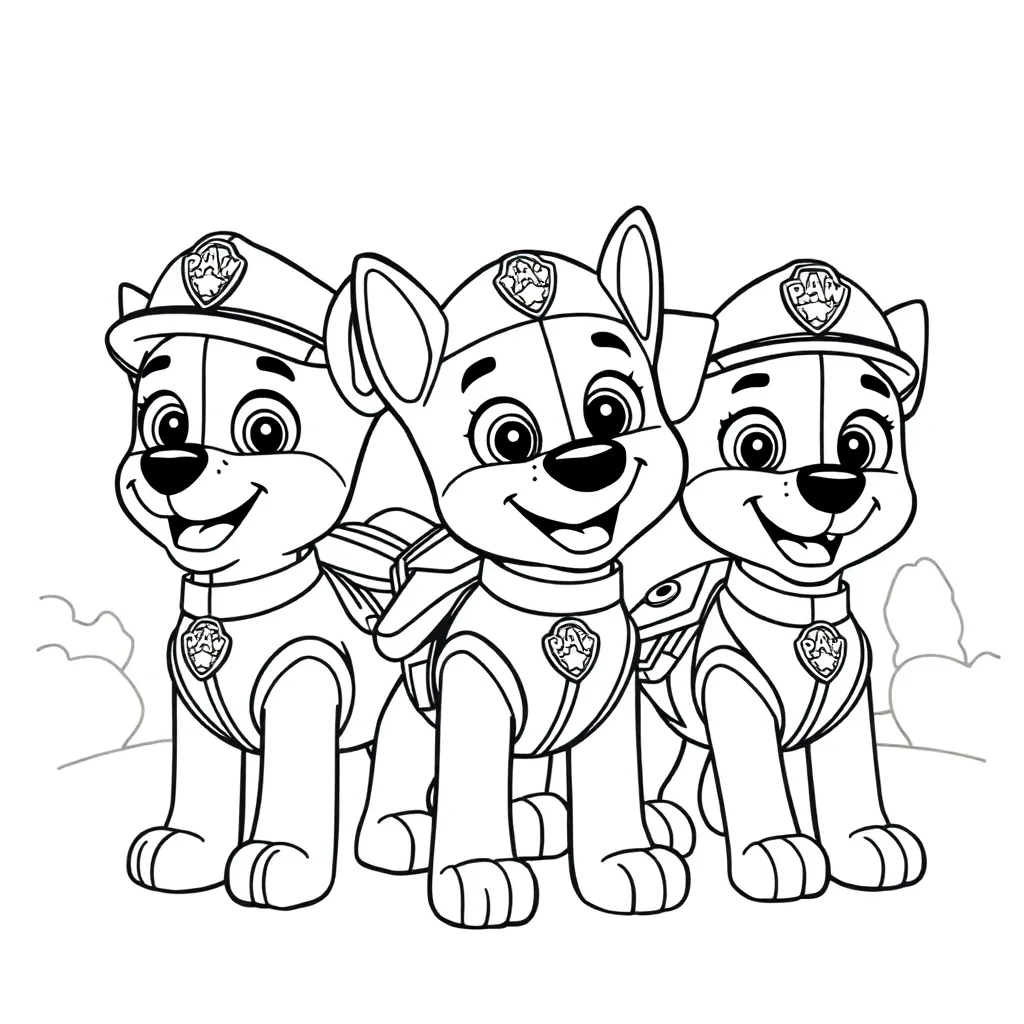 Paw Patrol coloring page