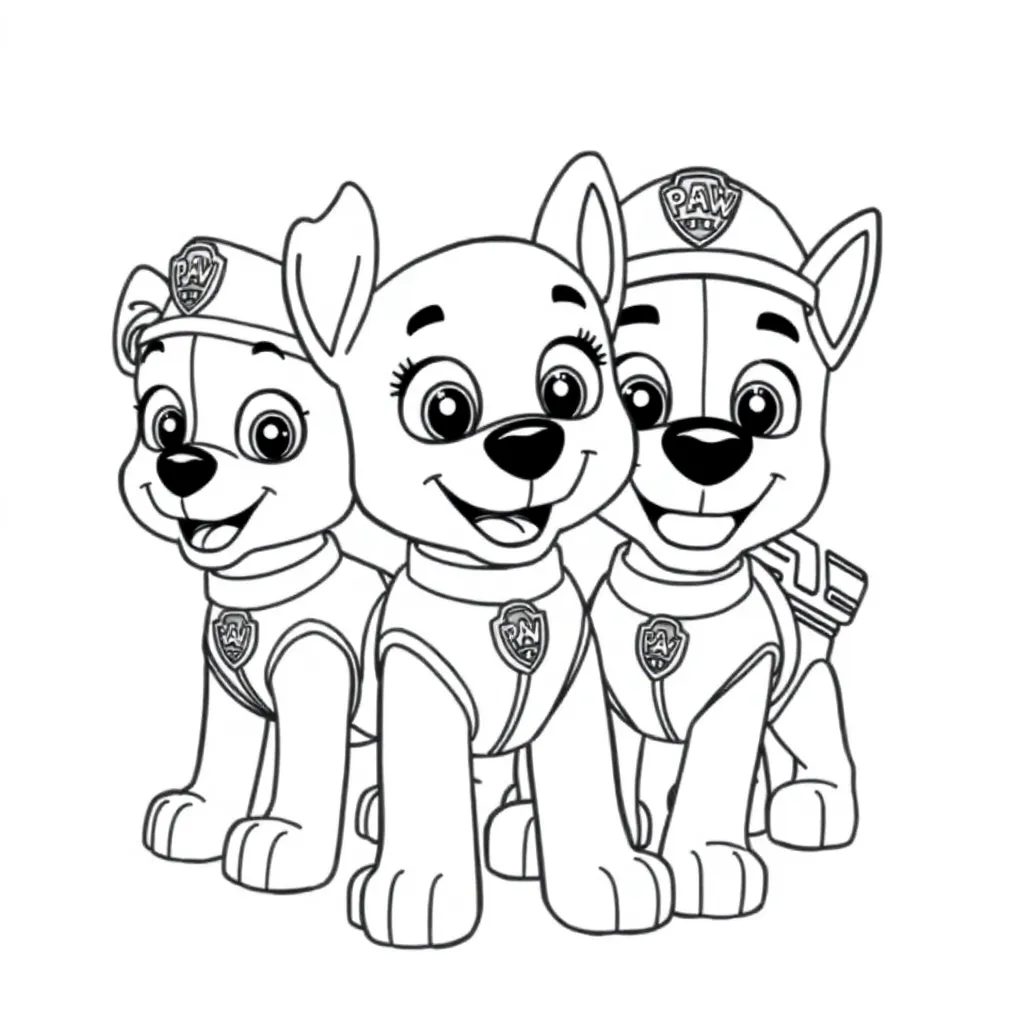 Paw Patrol coloring page