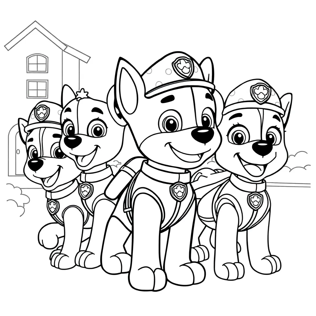 Paw Patrol coloring page