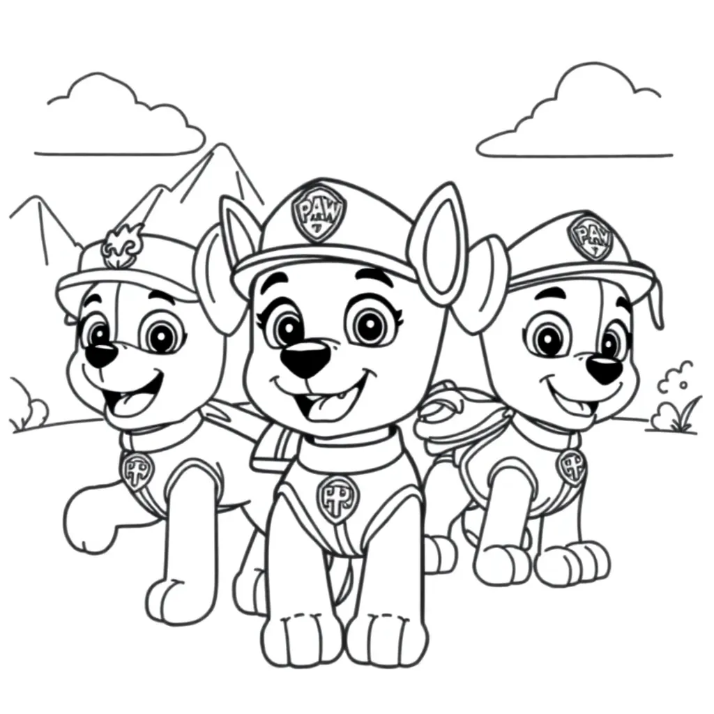 Paw Patrol coloring page