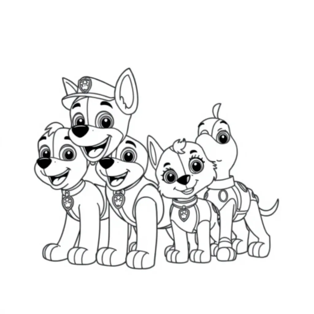 Paw Patrol coloring page