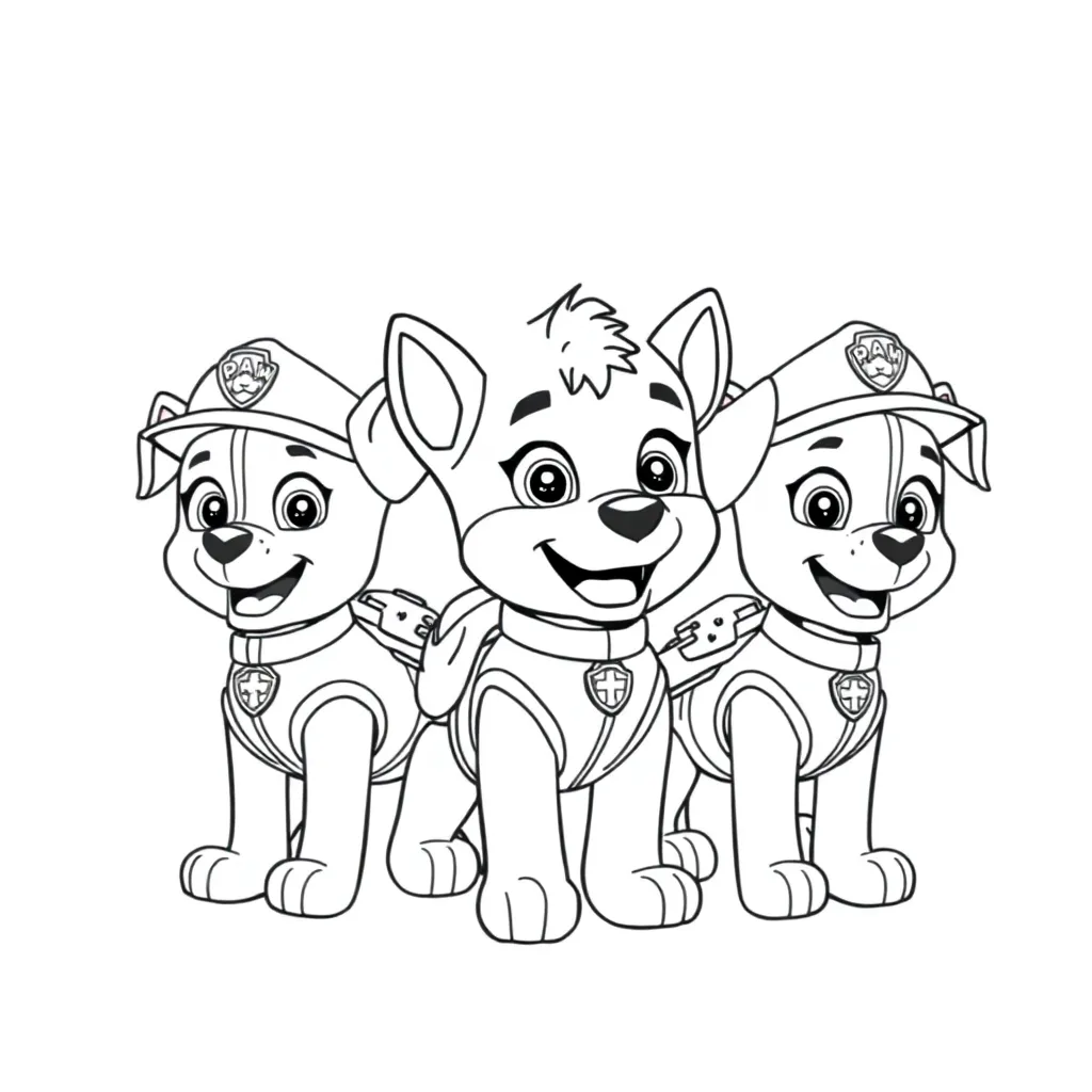 Paw Patrol coloring page