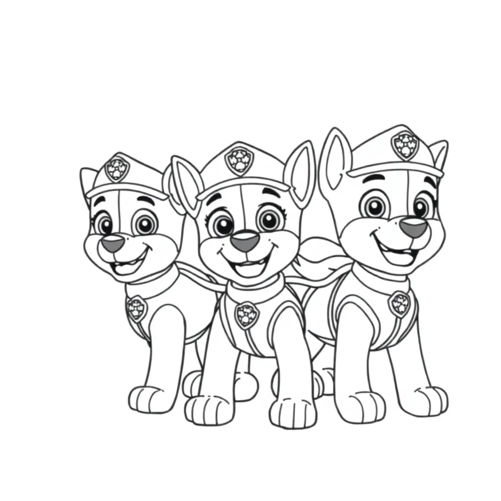 Paw Patrol coloring page