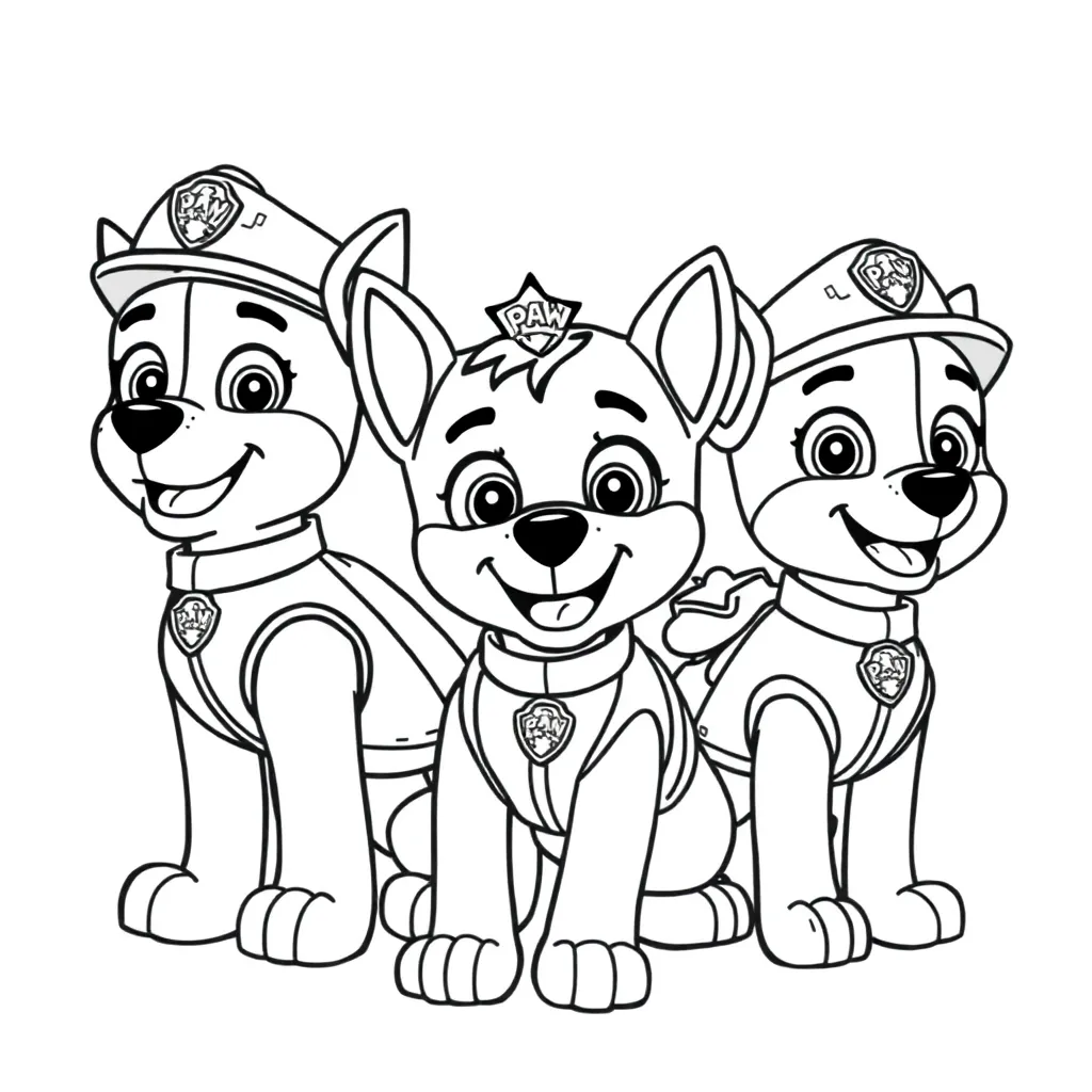 Paw Patrol coloring page