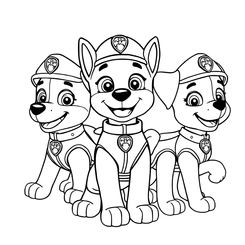 Paw Patrol coloring page