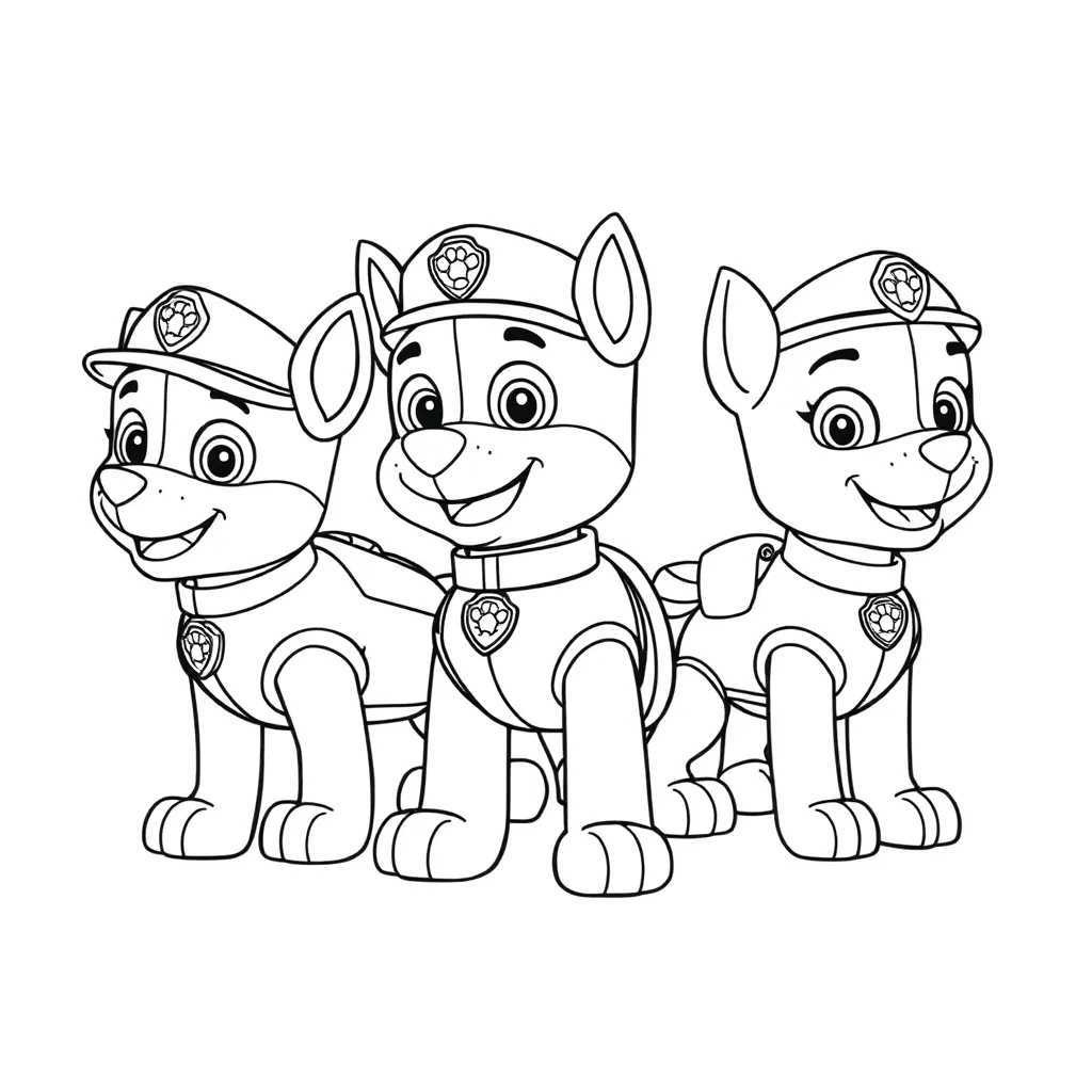 Paw Patrol coloring page