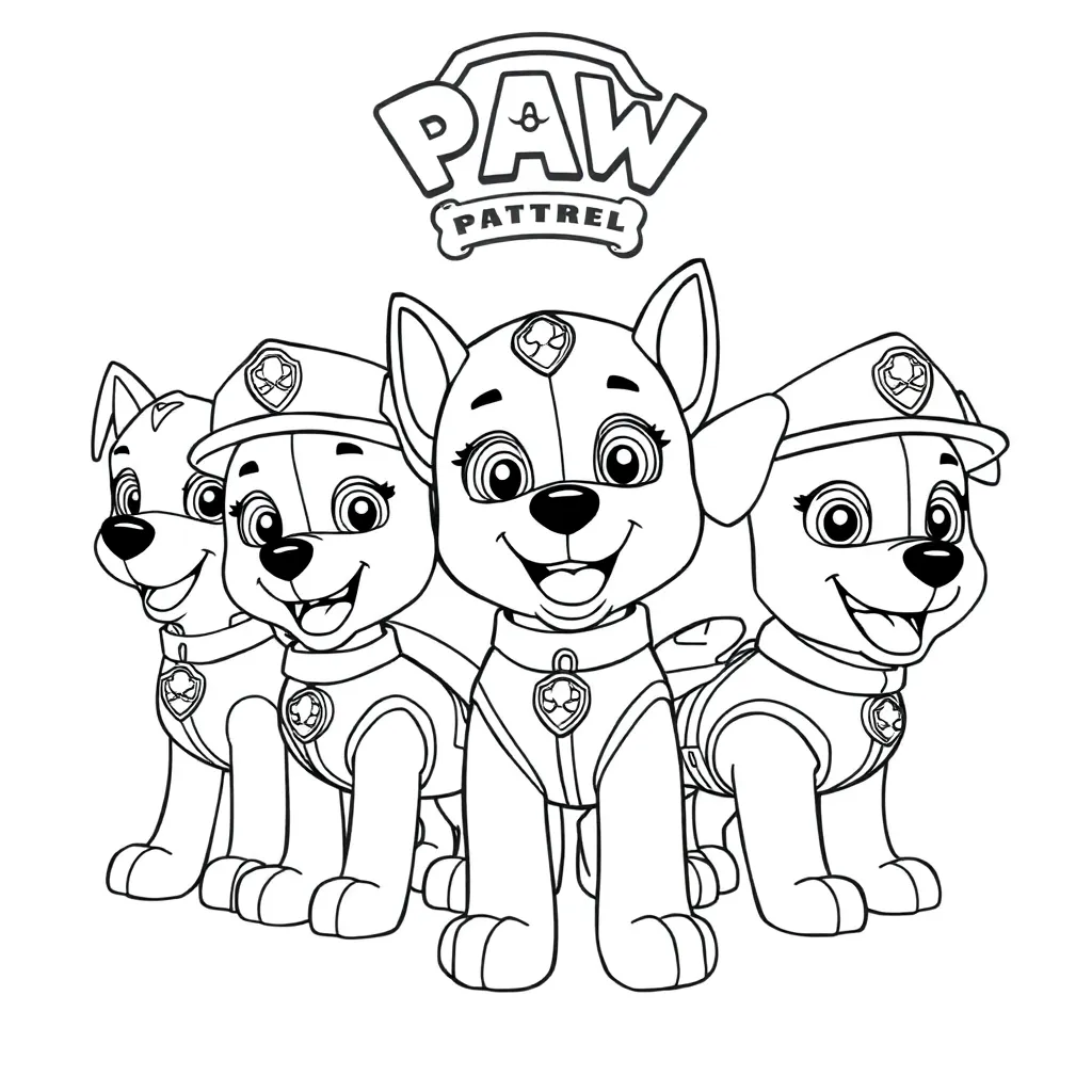Paw Patrol coloring page