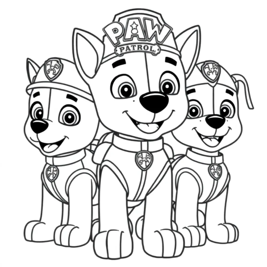 Paw Patrol coloring page