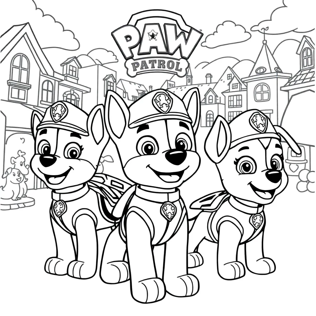 Paw Patrol coloring page