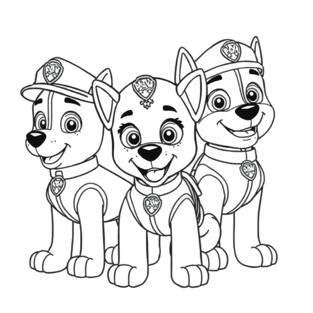 Paw Patrol coloring page