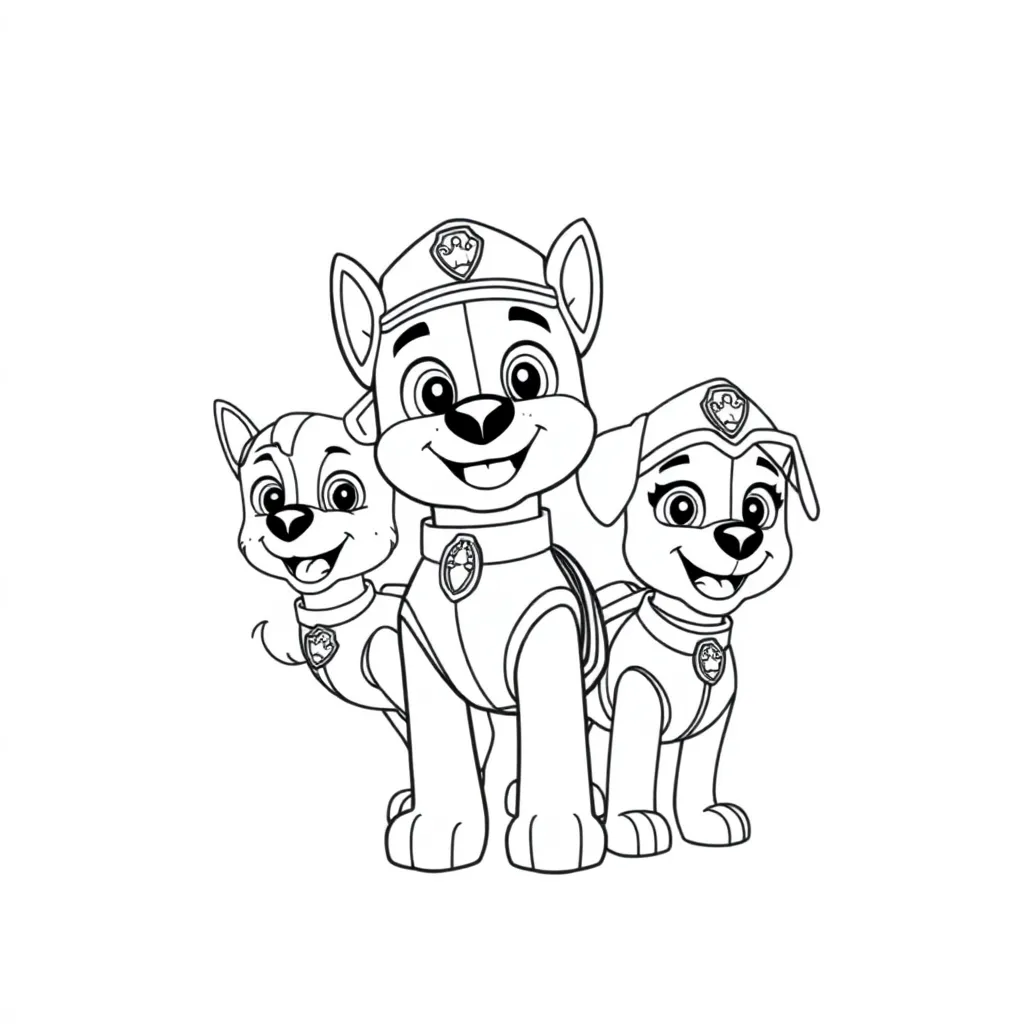 Paw Patrol coloring page