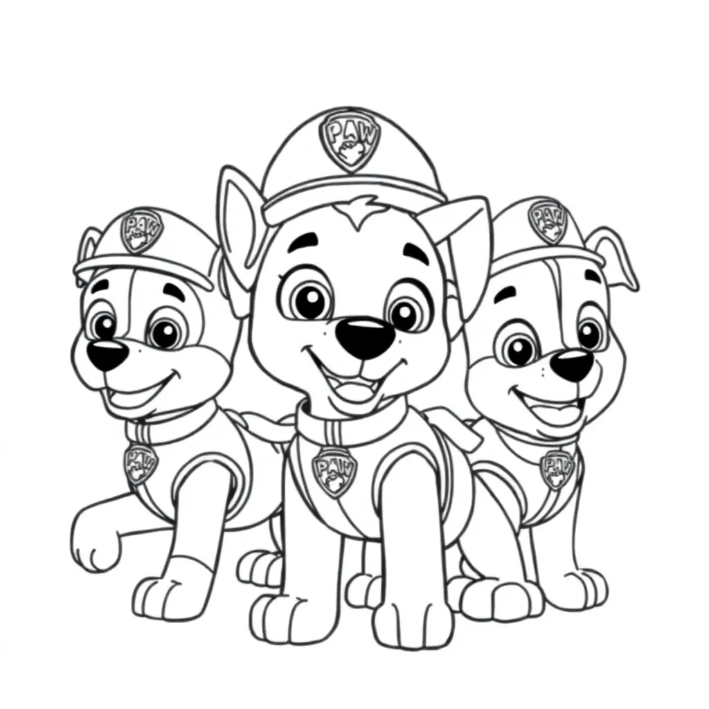 Paw Patrol coloring page
