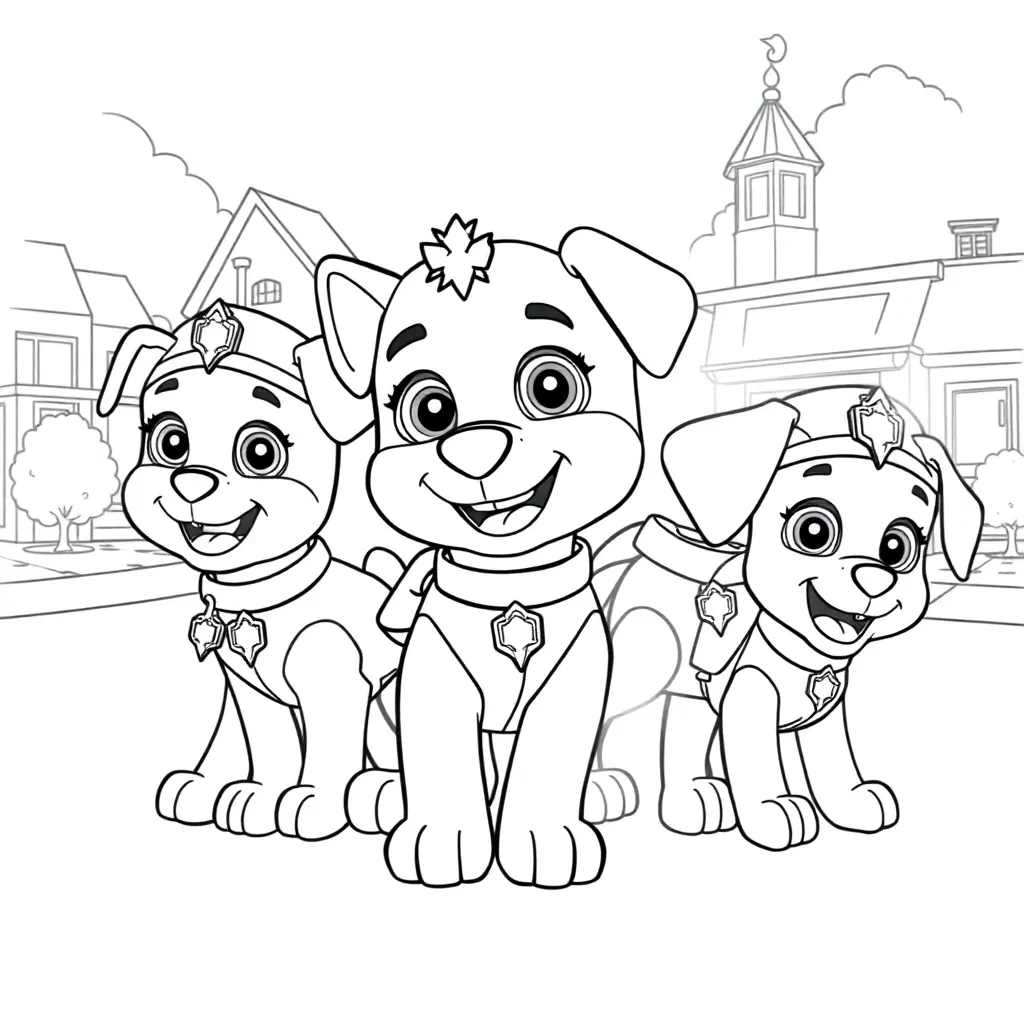 Paw Patrol coloring page