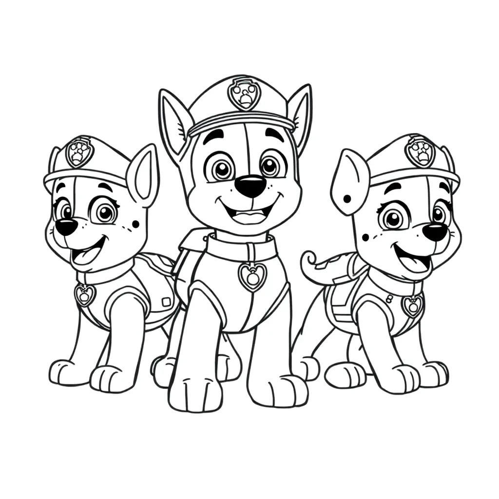 Paw Patrol coloring page