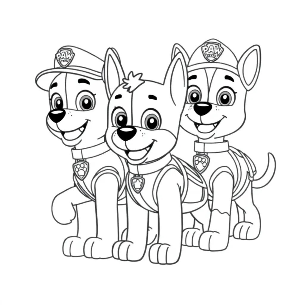 Paw Patrol coloring page