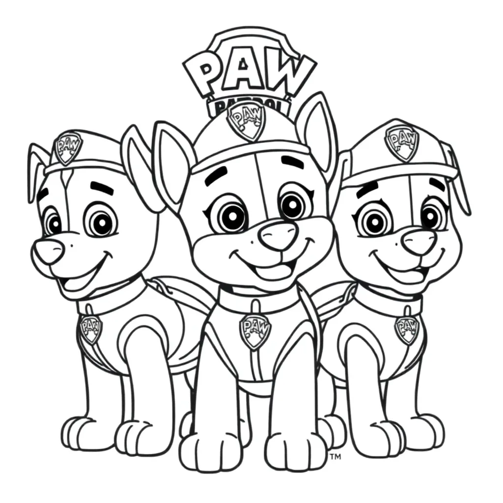 Paw Patrol coloring page