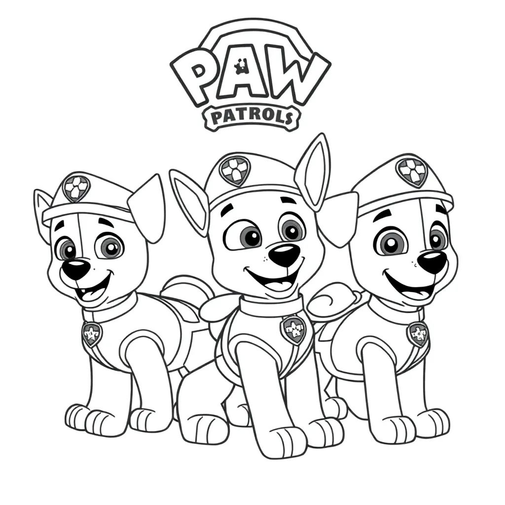 Paw Patrol coloring page