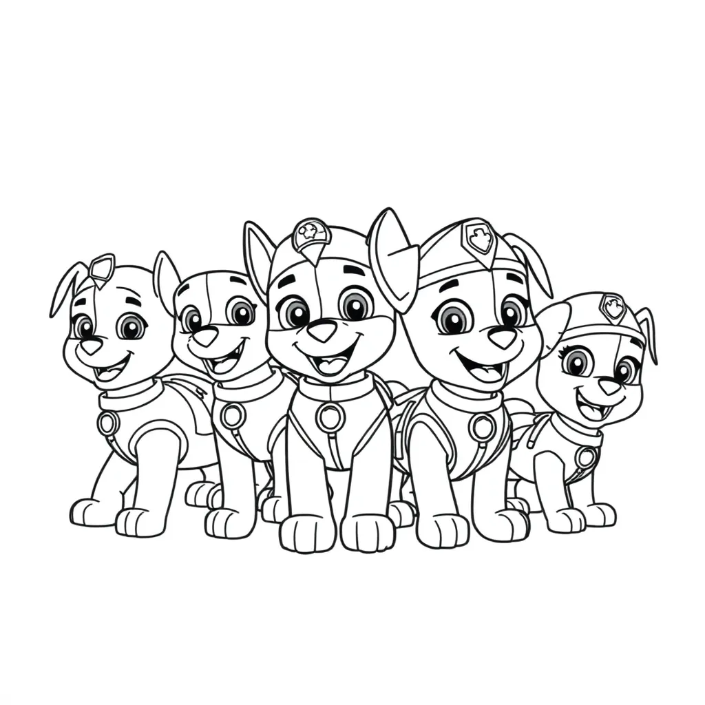 Paw Patrol coloring page