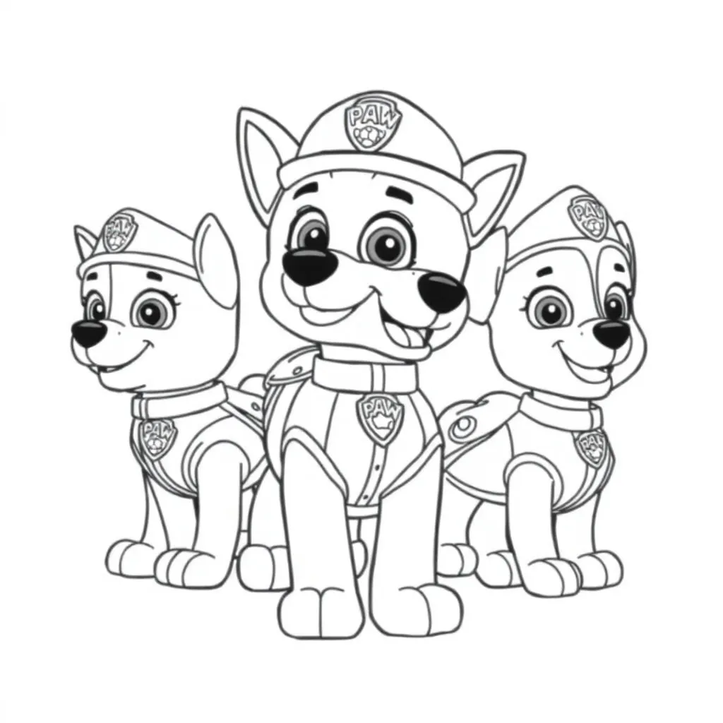 Paw Patrol coloring page