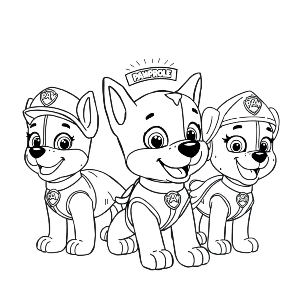 Paw Patrol coloring page