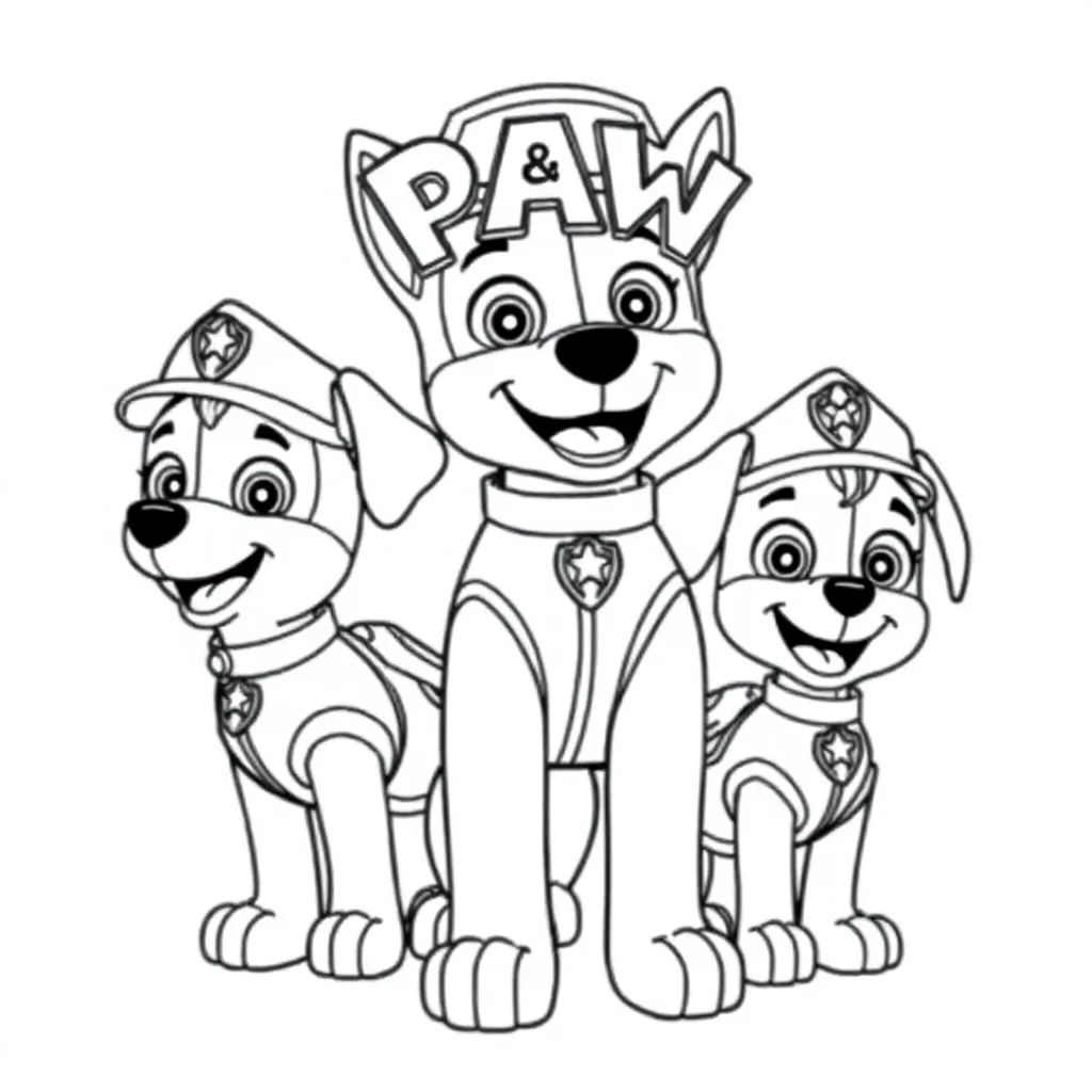 Paw Patrol coloring page