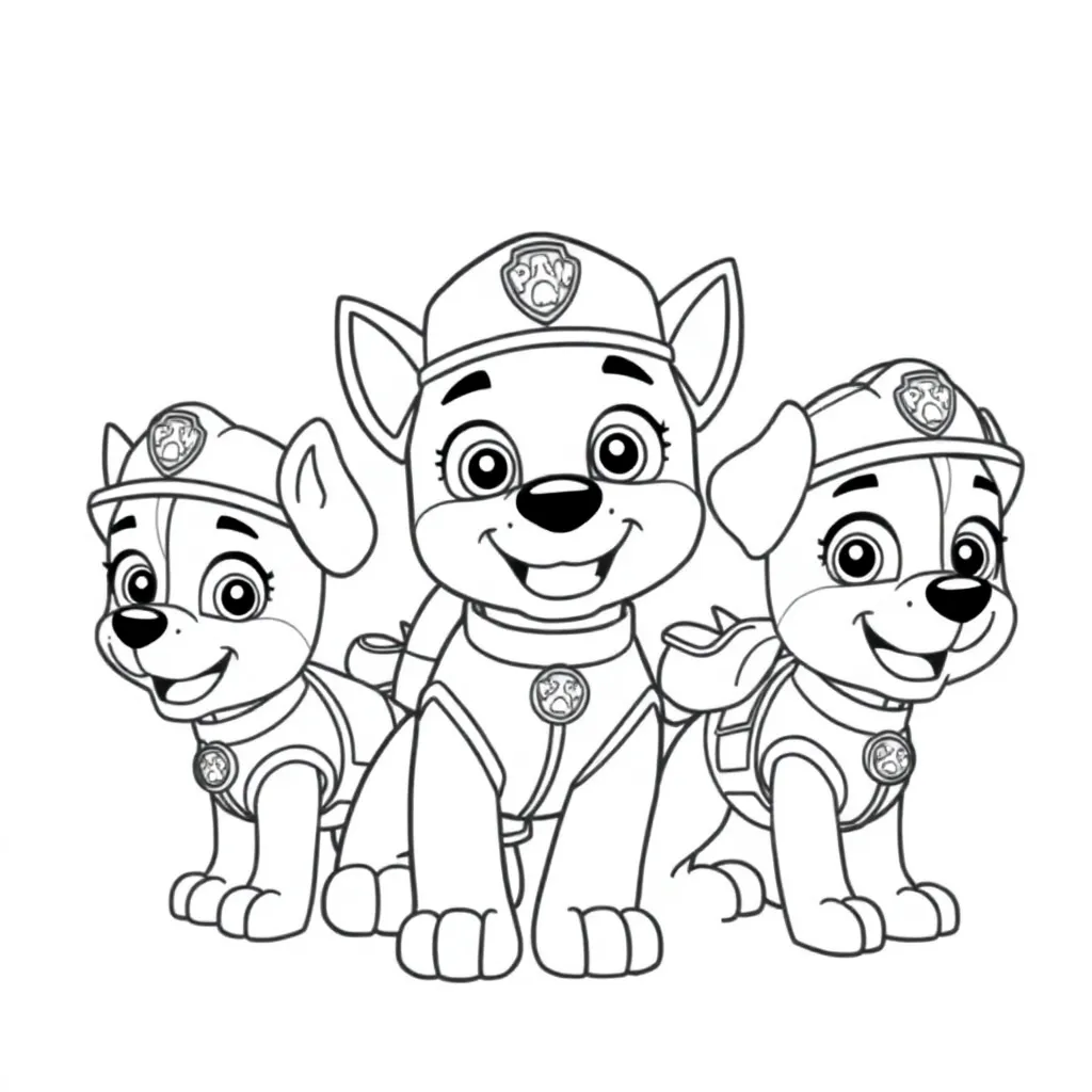 Paw Patrol coloring page