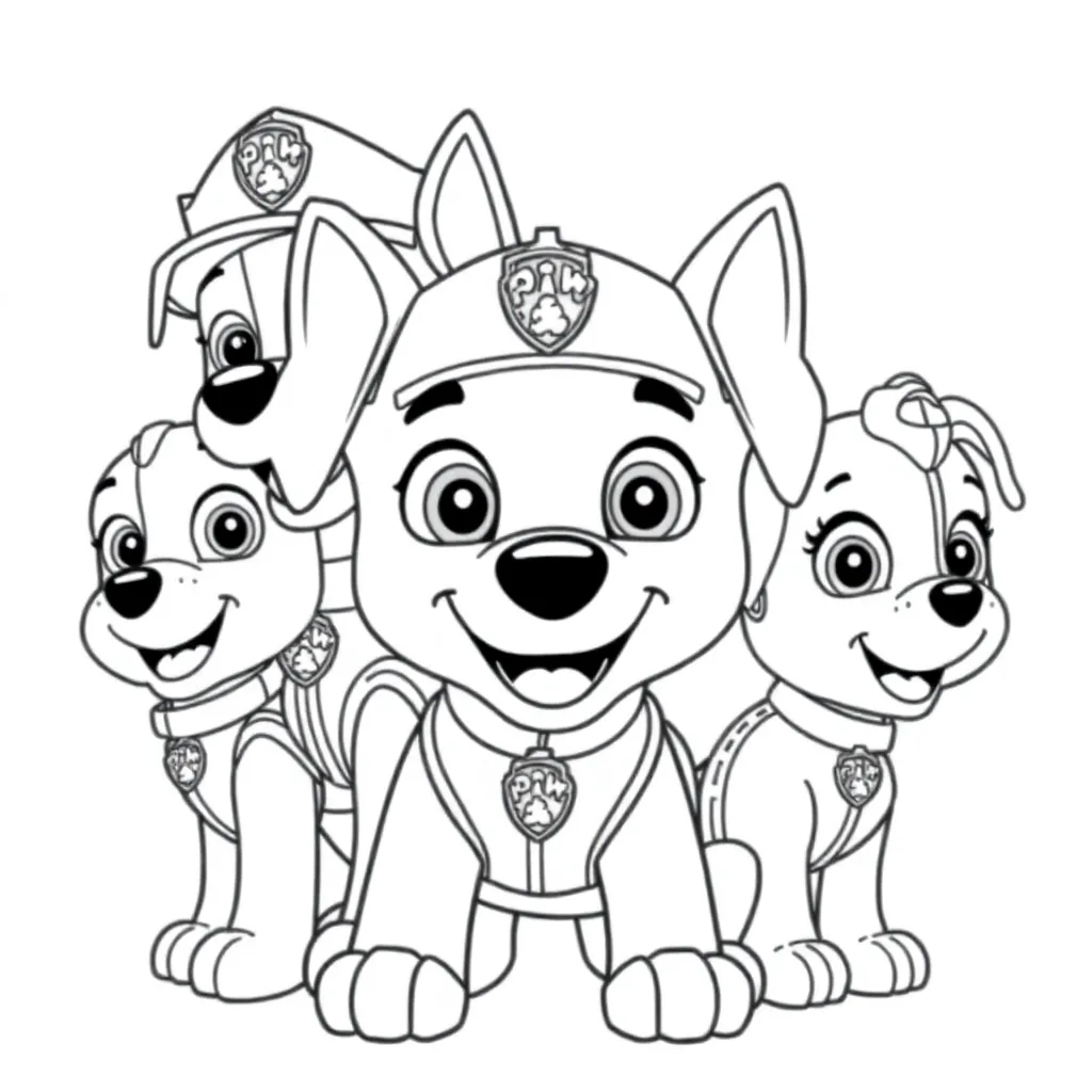 Paw Patrol coloring page