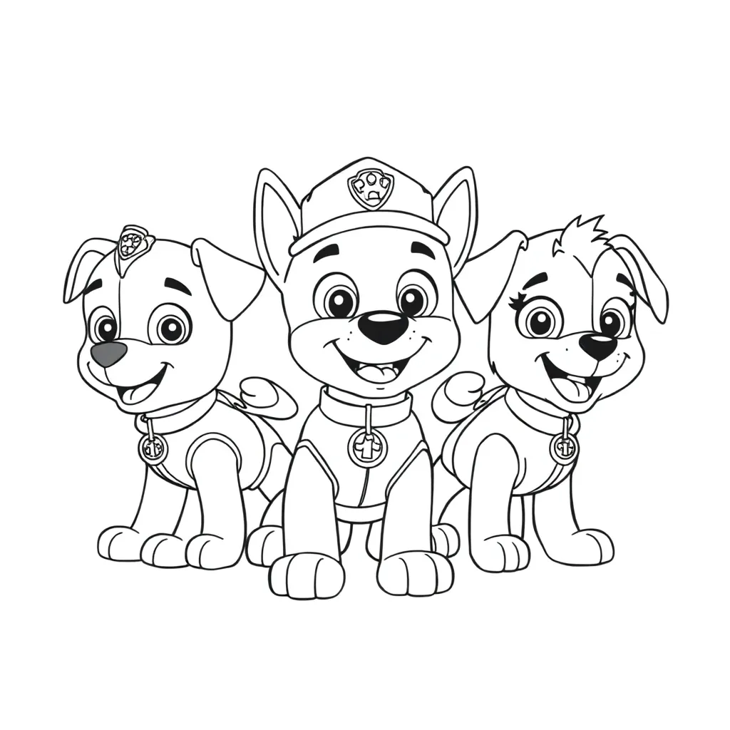 Paw Patrol coloring page