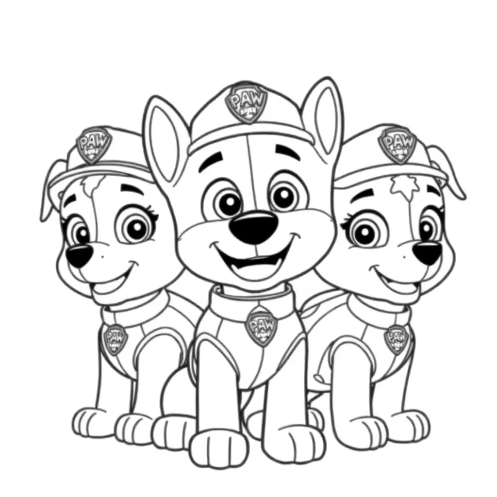 Paw Patrol coloring page