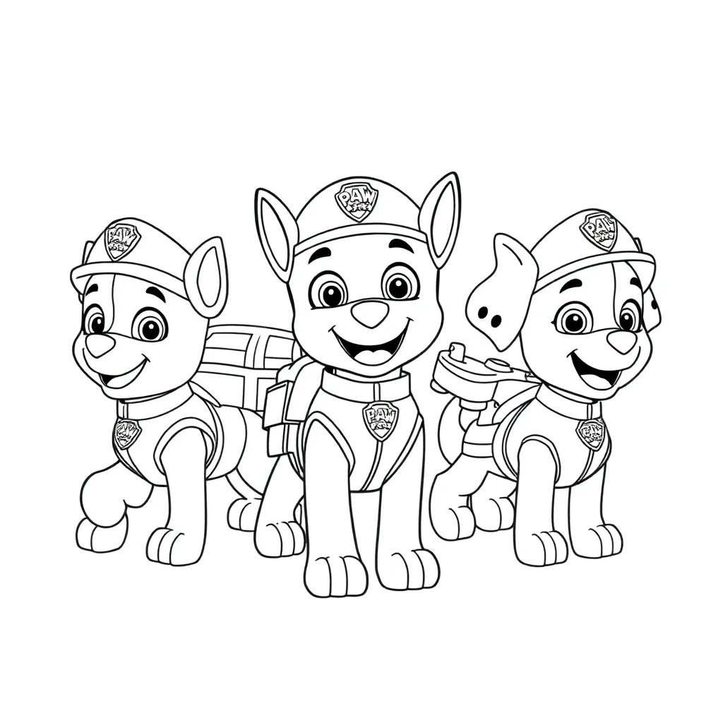 Paw Patrol coloring page