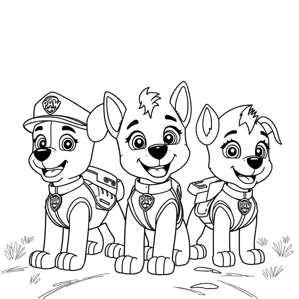 Paw Patrol coloring page