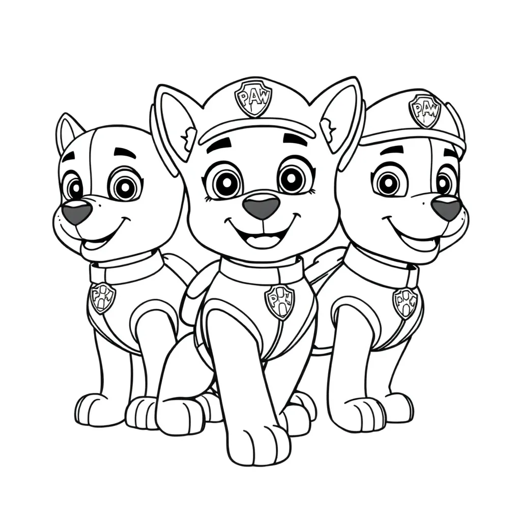 Paw Patrol coloring page