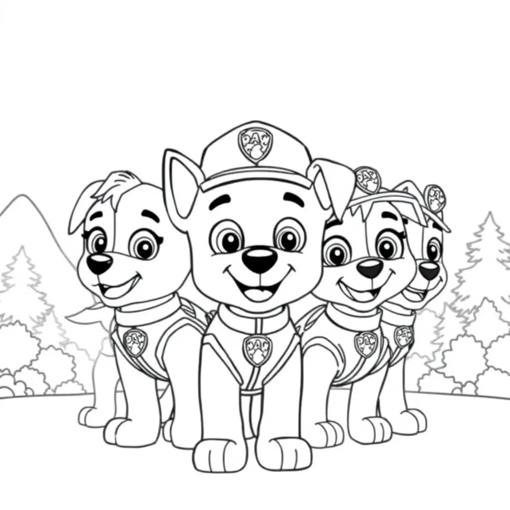 Paw Patrol coloring page