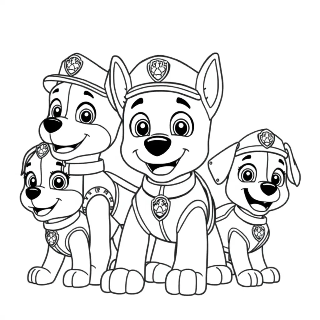 Paw Patrol coloring page