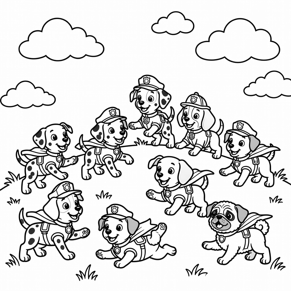 Paw Patrol coloring page