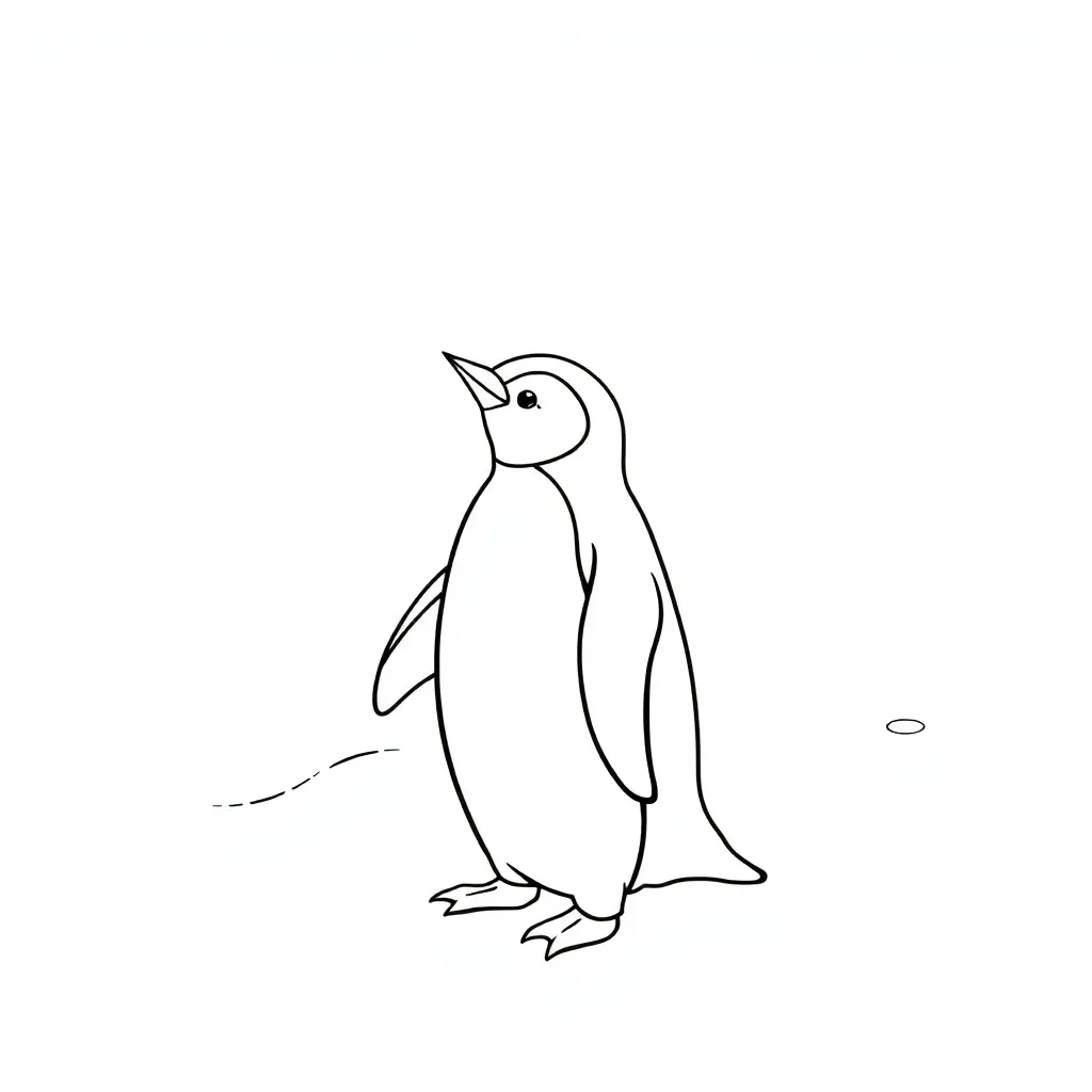 Penguin coloring page