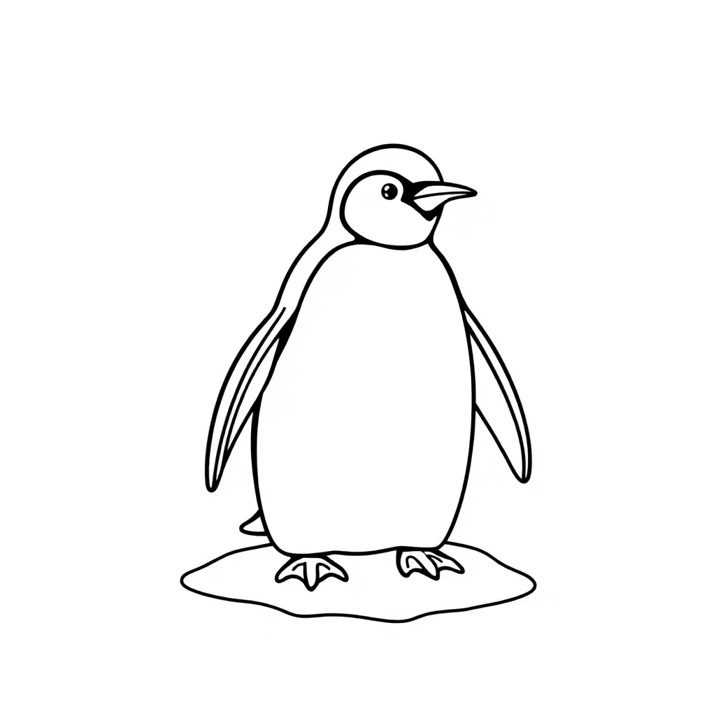 Penguin coloring page