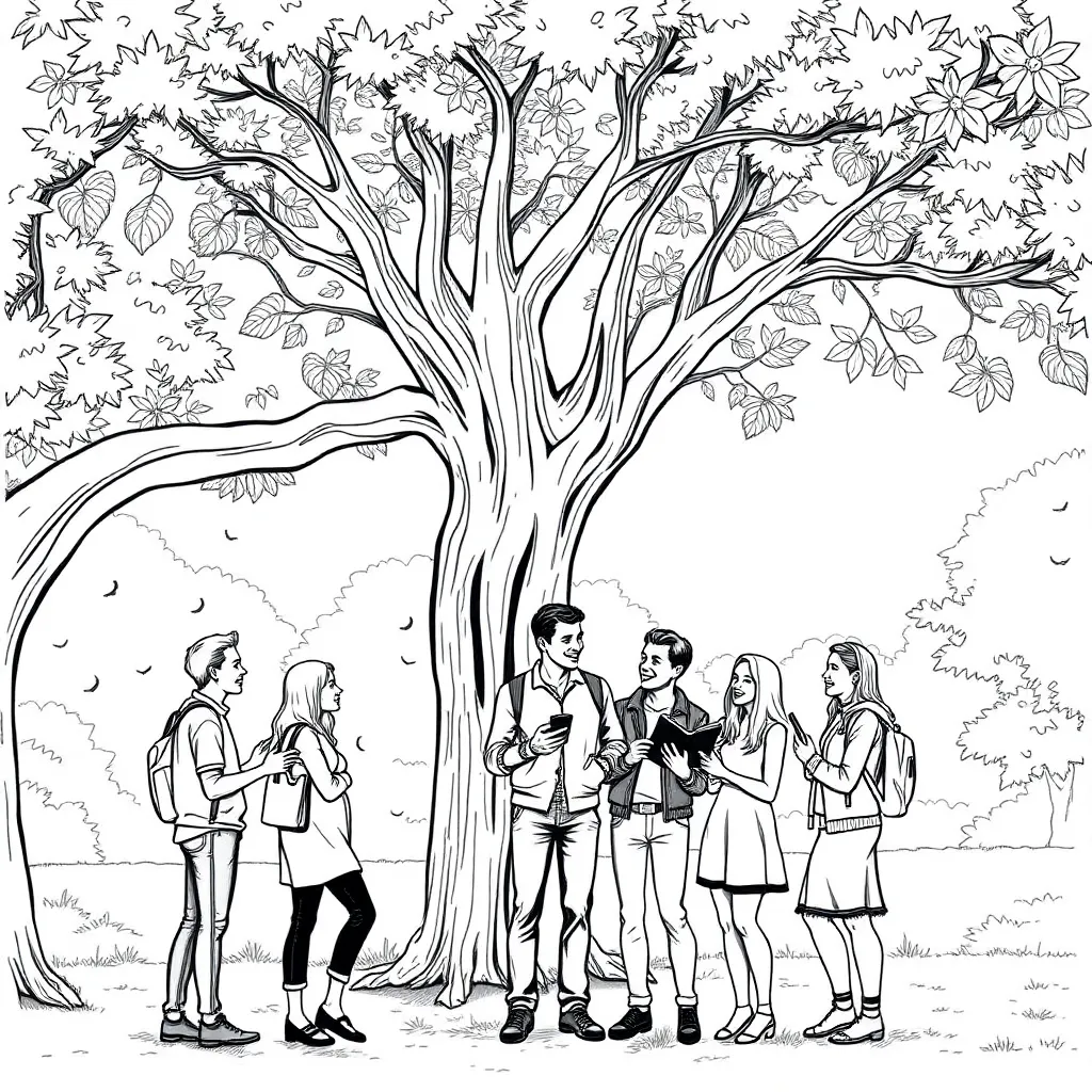 People coloring page